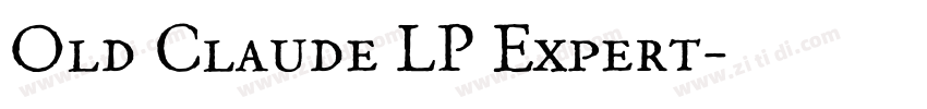 Old Claude LP Expert字体转换
